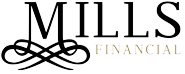 Mills Financial logo black mobile